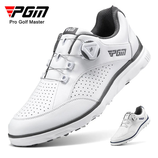 PGM Men Golf Shoes Knob Shoelaces Anti-side Slip