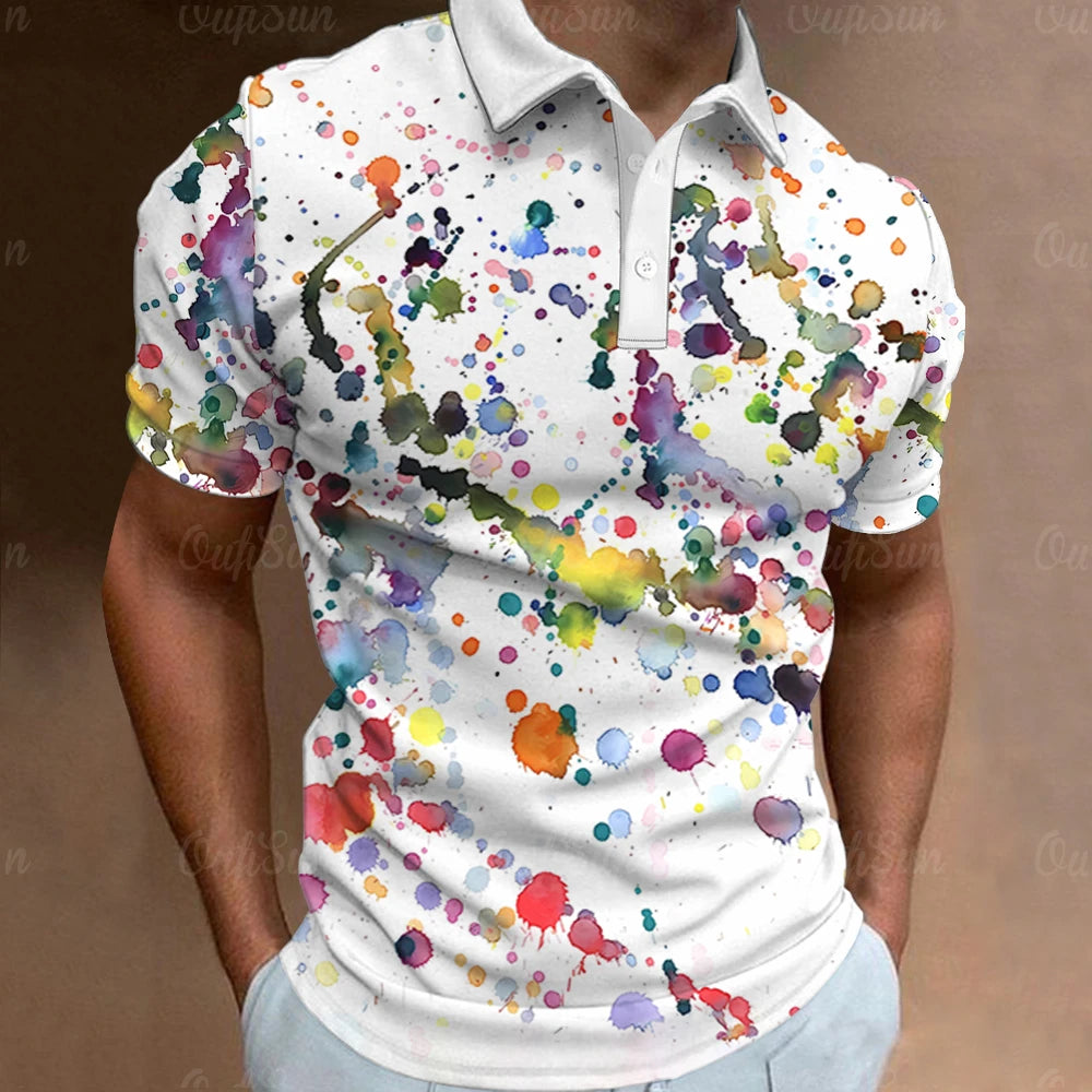"Graphic Ace 3D Summer Sport Polos"